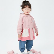 몽실이 래빗핑크 야상점퍼 아동 여아 봄 가을 간절기 아우터 외출복 자매룩