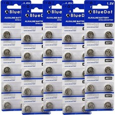 30 AG13 LR44 LR1154 SR44 A76 357A 303 357 알카라인 코인 셀 버튼 배터리 로트 448324, 50 Count
