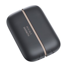 贈絨布收納袋 高品質新款磁吸暖手寶 分離式暖手寶 便攜式暖寶寶 創意分體式 迷你暖手寶 隨身發熱暖寶 二合一充電暖手寶, 黑色【鋁合金材質】, 1個