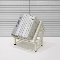 살림주의보 스탠드 책상 미니책꽂이, 1단, 화이트