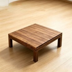 戶外碳化木拼接休閒地台, 1個, 戶外防腐木地臺30cm*30cm2件起發貨