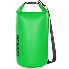 MARCHWAY 플로팅 방수 드라이 백 백팩 5L/10L/20L/30L/40L 롤 탑 자루는 카약 래프팅 보트 타기 수영 캠핑 하이킹 해변 낚시를 위한 장비를 건, 초록색