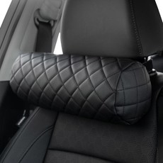 시크릿 시크릿 모자이크 목쿠션(블랙) 차량용목쿠션 자동차쿠션, 블랙, 1개