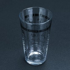 칵테일 쉐이커 비스키 지거 셰이커 세트 스트레이너 포함, 1개, 스케일링 글라스