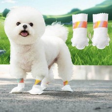 강아지 일회용 발토시 방수 미끄럼방지 외출 부직포 워싱프리 애견용품 애견, 강아지 발토시 S 20P -DM885