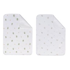 미라클 베이비 유아 방수패드 기저귀매트 2개입, 사자+개구리, 1세트