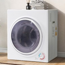 의류 건조기 13.2파운드(6kg) 대용량 벽걸이 가정용 독거 컴팩트 의류 옷 이불 제습기 우기 아니요, A-type dial operation: white