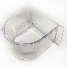 李小貓之家 鳥用品配件《壓克力九官杯》透明好清洗 可裝飼料 可裝飲水 適合中型鳥籠, 1個