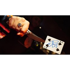 808 MAGIC 魔術道具 Stab Happy 小刀找牌 超酷 把妹 近距離 抖音 帥氣 短片, 1個