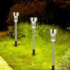 태양광 자동 정원등 기본형(백색 LED) 충전 정원 조명 자동충전 자동점등, 단품