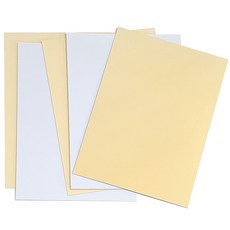 하드보드지 A4 미색 5매입세트, 1세트