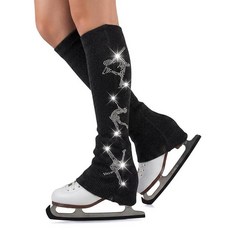 LIUHUO 성인 아동용 피겨 스케이팅 레그 워머 블랙 - 1137957, 블랙 - 1