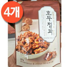 머거본 호두정과 달콤하고 바삭하게 만든 한국 전통 간식 K-FOOD, 230g, 4개