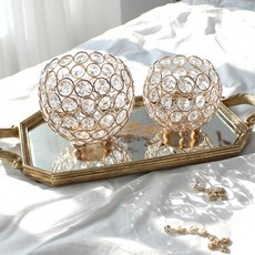 득템상회 크리스탈 럭셔리 캔들 홀더 캔들악세사리 캔들홀더 캔들장식 캔들인테리어 장식용캔들홀더 양초홀, 중