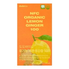 도도바이오 유기농 레몬생강즙 레몬진저샷, 210g, 5개