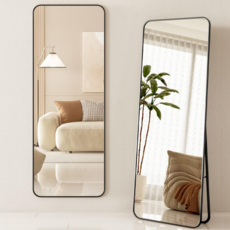 하이피러브 스탠드 부착형 전신거울, 블랙