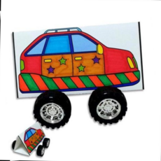 [하늘다원]종이도안 자동차 만들기/6매, 본상품