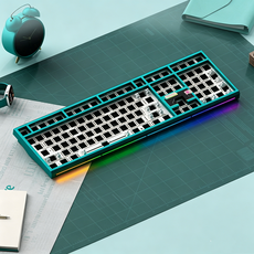 WEIKAV nut108 알루미늄 3모드 무선 기계식 키보드 키트 축 및 키캡 미포함, anodized emerald(kit)