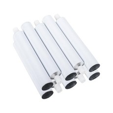 [ 842122 ] Klmnop 빈 알루미늄 페인트 튜브 10개 아크릴 수채화 구아슈 오일 보관 및 제작용 60ml (화이트), [ 842122 ] Klmnop 빈 알루미늄 페인트 튜