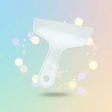 타일 시공 본드 뿔헤라 퍼티 작업 도배 스티커 제거용, 1개