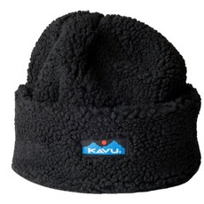 KAVU 柔軟羊毛帽，冬季保暖時尚配件，舒適貼合各種頭型, Black, 1個