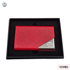 코르빈 모던 심플 비즈니스 명합지갑 명함케이스, 1개, 다크레드
