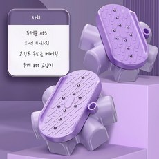 허리운동기구 회전보드 분리형 가정용 코어운동 트위스트 원반 미끄럼방지 무소음 홈트용, B. 럭셔리퍼플마그넷마사지사일런트베어링두꺼워진ABS40