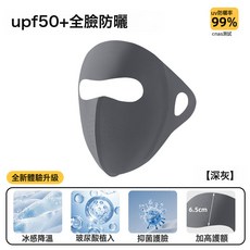 遮全臉防曬面罩男夏季防紫外線戶外騎行冰絲透氣開車口罩