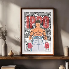 하이하이메 노 이ppo 애니메이션 복싱 포스터 HD 캔버스 그림 벽 예술 장식 홈 룸 오피스 짐 바 카페 스포, 04 30x40cm No Frame, 21 PF57547, 1개