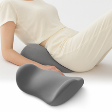 하비트 허리 지지 바른 자세 요추베개, 1개, 그레이