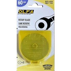 富福里 OLFA RB60-5 拼布刀(5片/盒) (適用RTY-3/G、RTY-3/NS、RTY-3/DX) - 拼布刀片、拼布工具, 1個