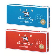cow 카우브랜드 우유비누 레드 6개입 + 블루 6개입 세트