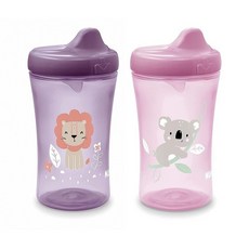 NUK 액티브 하드 스파우트 시피 컵 283.5g(10온스) 1팩 9개월 이상, Lion & Koala