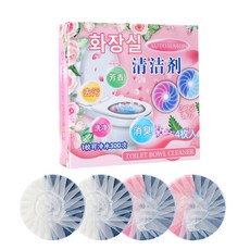 馬桶雙效清香錠 (1盒4入）藍泡泡 馬桶清潔 清新除臭, 1個