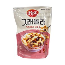 포스트 그래놀라 크랜베리 아몬드 식사간식 시리얼, 350g, 2개