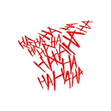 호환 재미 있은 오토바이 헬멧 스티커 하하하 반사 유형 비닐 방수 12cm x, 01 빨간색