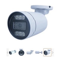 台灣保固 400萬畫素 POE 監視器鏡頭 夜間雙光 帶收音, 1個