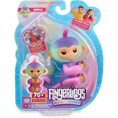 해외 Fingerlings Magic Moods 인터랙티브 아기 원숭이 노라청록색 및 보라색 행운과 기분을 알려줍니다 70개 이상의 사운드 반응 만 5세 이상 미국매장정품+ 1, Magic Moods Norah.