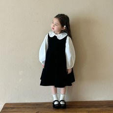 여아 유아 두돌 아기 화이트 흰색 셔츠 블랙 검정 원피스 결혼식 화동 생일 졸업 옷 정장룩