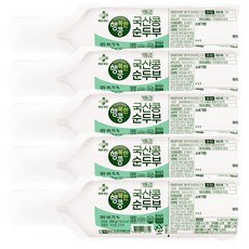CJ 행복한콩 국산콩 순두부, 5개, 330g