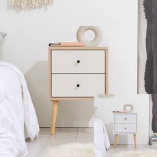 미니서랍장 책상서랍장 사무실 책상 정리함 A3441 2단 서랍 협탁 400 3colors, 네이비