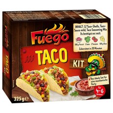 Fuego 푸에고 타코 디너 키트 325g, 325 g (1er Pack), 1개