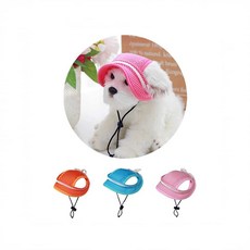 강아지 모자 사진 고양이 소형견 대형견 애묘 예쁜, 08강아지썬캡블루-M