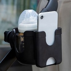 유모차 컵홀더+스마트폰거치대 운동기구 집게형거치대 음료거치대