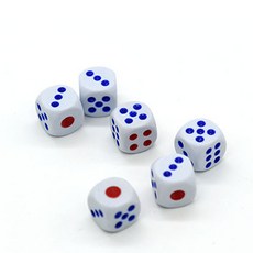 12mm 주사위 놀이 보드게임 복불복게임 큐브 부루마블, 1개