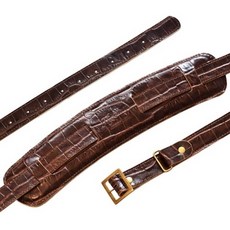 HipStrap 1950系列 壓花牛皮吉他背帶 棕色, 1個