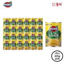 리치스 홀 커널 옥수수 스위트콘 425g 24캔, 24개