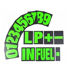 알루미늄 오토바이 경주 구덩이 보드 프레임 및 37PCS 번호 키트 모터스포츠 3색상, 05 Frame with Green No