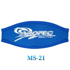 AROPEC 2/2.5mm 潛水鏡帶 - 紫玉蘭, 1個, 2mm 雙層面鏡帶 -寶藍色