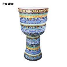 2025 양가죽 젬베 드럼 전문가용 어린이 초보자 성인 휴대용 탬버린 핸드헬드 타악기, 07 9 Inch Blue